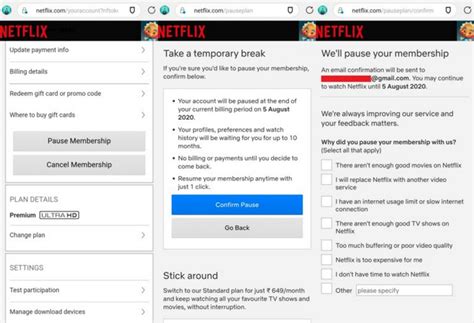 suspend netflix account|netflix pause account.